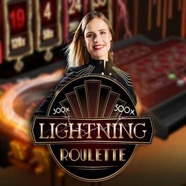 Lightning Roulette casino game by Evolution – featured logo at Spinstein Casino
